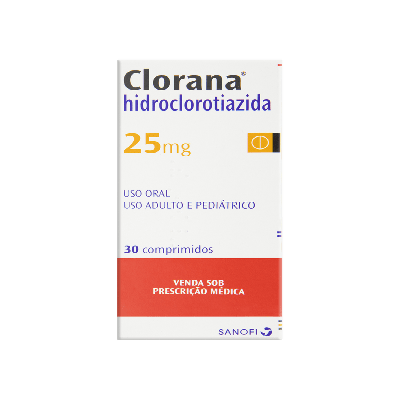 Clorana 25Mg Sanofi Caixa Com 30 Comprimidos